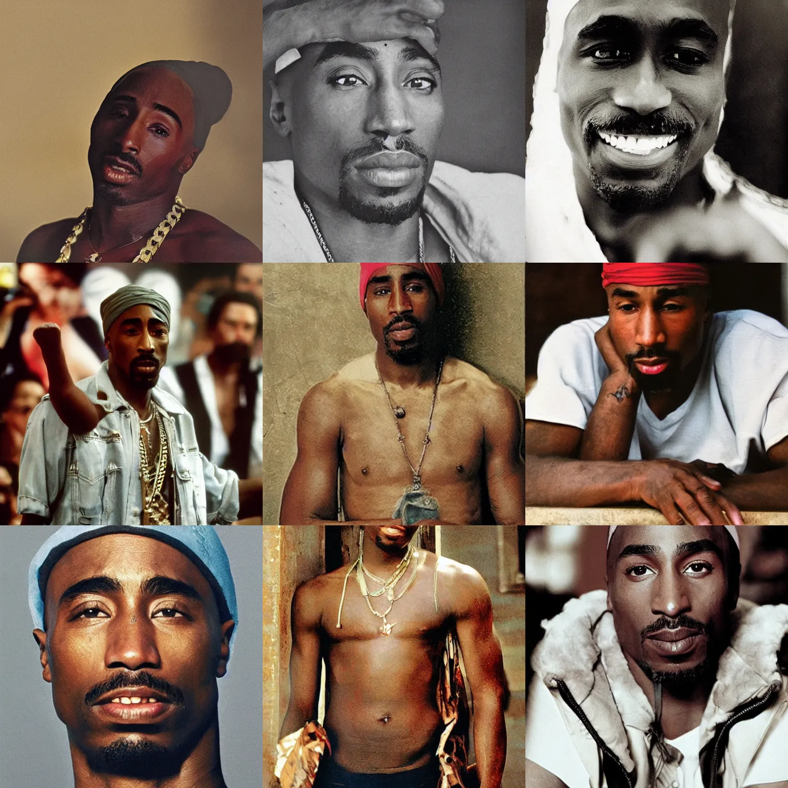 Prompt: Tupac, high detail, photography by Annie Leibovitz