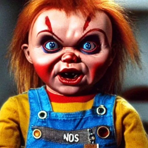 Image similar to Chucky the killer doll from the movie Child's Play