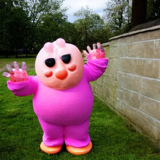 Image similar to mr. blobby rues the day