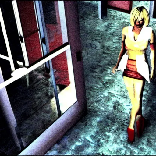 Image similar to a still of the movie mulholland drive, 2 0 0 3 silent hill 3 graphics ps 2 visuals aesthetic