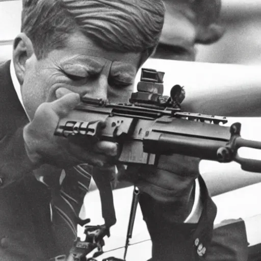 Prompt: jfk firing an m 2 4 9