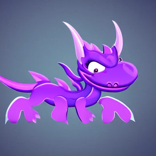 Image similar to very cute purple dragon with well-designed head and four legs, 2d minimalism, minimum of color