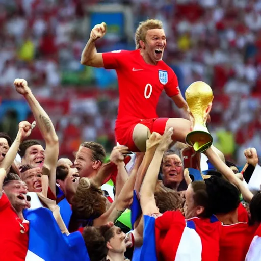 Prompt: England lifting the World Cup