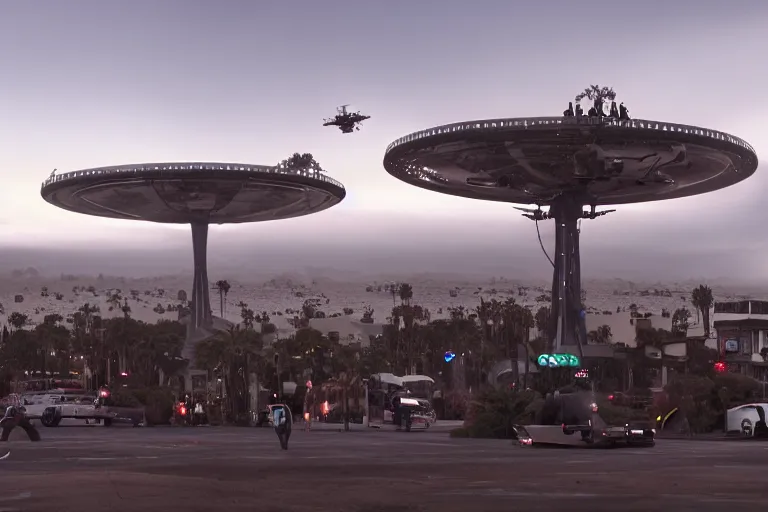 Image similar to Santa Monica alien invasion by Emmanuel Lubezki