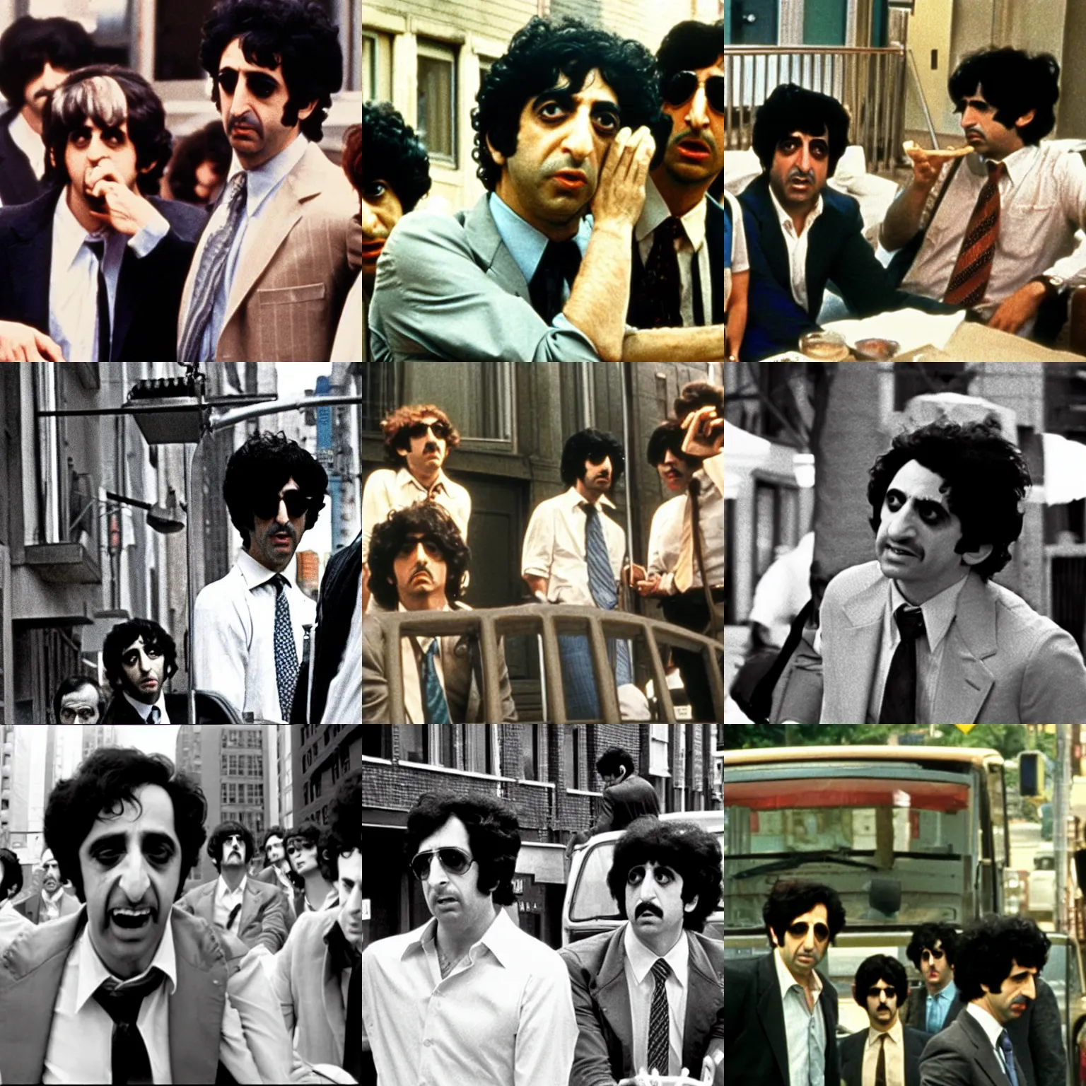Prompt: a film still from dog day afternoon ( 1 9 7 5 )
