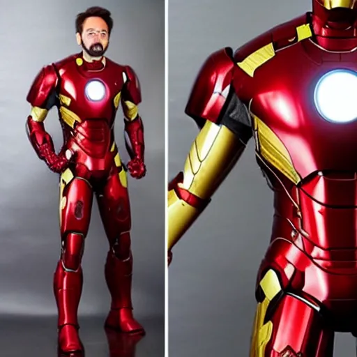 Image similar to rianu keves as iron man