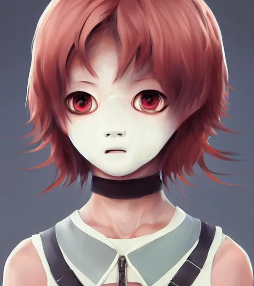 Image similar to beautiful little boy anime character inspired by jason voorhees, art by rossdraws, wlop, ilya kuvshinov, artgem lau, sakimichan and makoto shinkai, concept art, anatomically correct, extremely coherent, realistic, mask, smooth hd, 8 0 s haircut