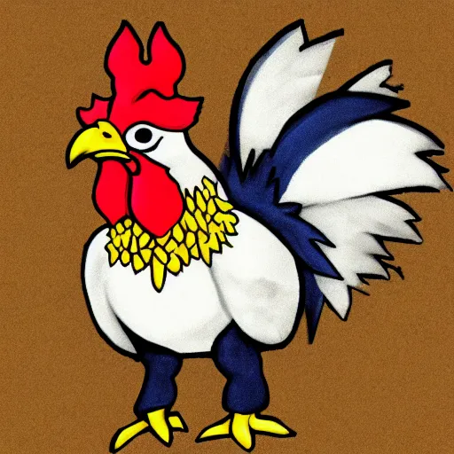 Prompt: anime chicken