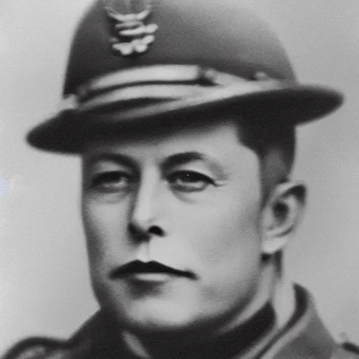 Prompt: ww1 picture of elon musk