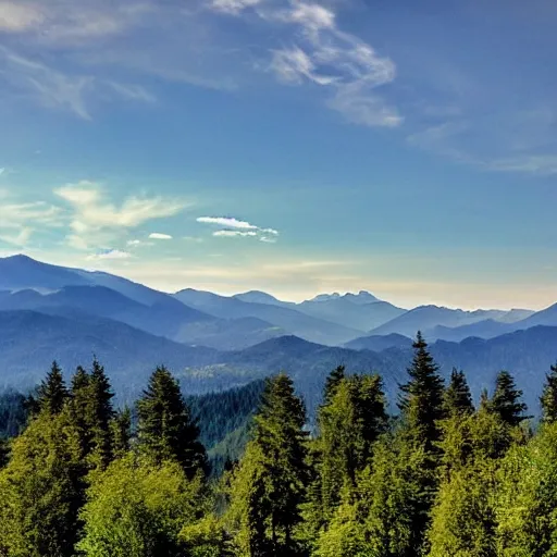 Image similar to mountains very visibly ( floating ) in the air