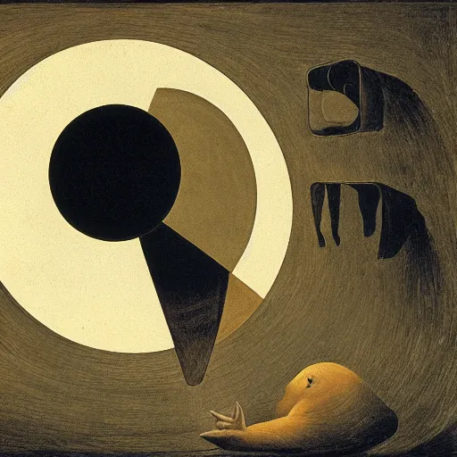 Prompt: capybara falling into a black hole by de Chirico, Giorgio