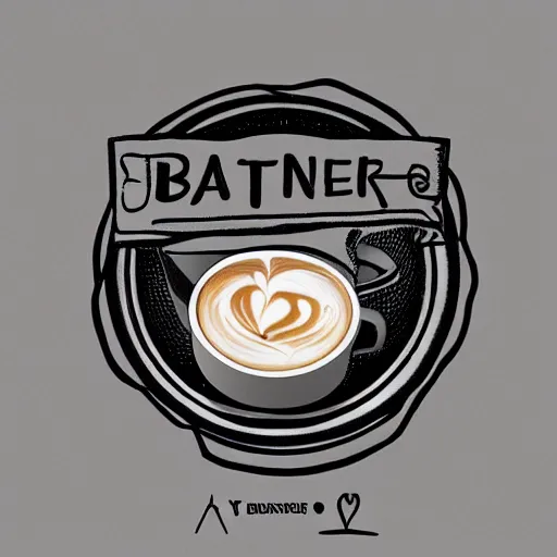 Image similar to barista latte art, coffee, hand drawn, illustration, engraved vector, by alexanderpokusay, trending on artstation,