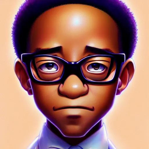 Image similar to steve urkel, portrait shinkai makoto studio ghibli studio key hideaki anno sakimichan stanley artgerm lau rossdraws james jean marc simonetti elegant highly detailed digital painting artstation pixiv