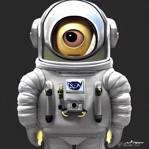 Prompt: an astronaut minion, digital art, trending on artstation, HDR