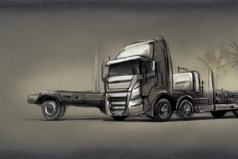 Image similar to cheverlot truck, concept art