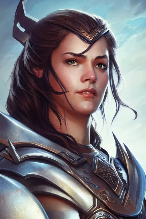 Image similar to amazon valkyrie athena, d & d, fantasy, portrait, highly detailed, headshot, digital painting, trending on artstation, concept art, sharp focus, illustration, art by artgerm and greg rutkowski and magali villeneuve