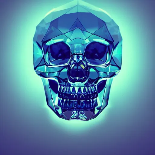 Prompt: refractive, transparent, translucent, crystal skull full of luminescent liquids in a dark hood, shards of crystal, by charlie bowater, isometric, chroma colors, rear lighting, 8 k, polygon, polygonal, three - quarter view, paradox, screen space global illumination, volumetric light, transparent, liquid crystal, ray tracing reflections