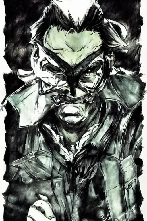 Image similar to punished luigi concept art by yoji shinkawa, felt tip pen, character study, ink, illustration, sharp focus