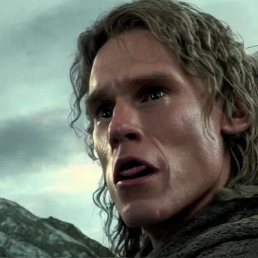 Image similar to Live Action Still of Jerma in The Lord of the Rings, real life, hyperrealistic, ultra realistic, realistic, highly detailed, epic, HD quality, 8k resolution, body and headshot, film still