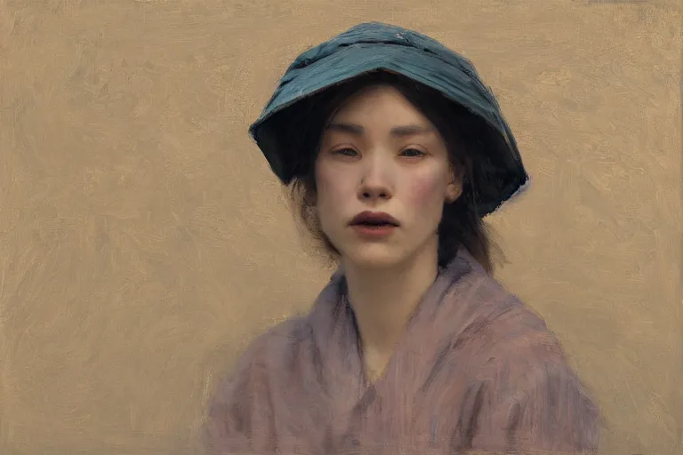 Prompt: wind, fabric with koi - pattern blowing in the wind, sunlight, no person, jeremy lipking, joseph todorovitch