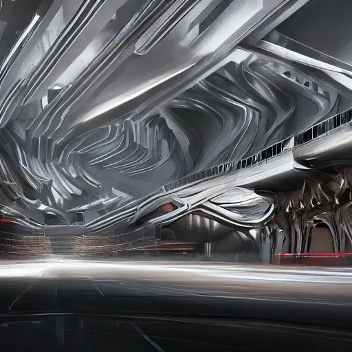 Image similar to sci-fi organic brutalism speed dynamic o x u wall panel on the coronation of napoleon painting and digital billboard in the middle, unreal engine 5, keyshot, octane, artstation trending, ultra high detail, ultra realistic, cinematic, 8k, 16k, in style of zaha hadid, in style of nanospace artstation, in plastic,dark, tilt shift,