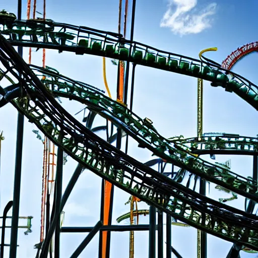 Image similar to complex rollercoaster, HD Photograph