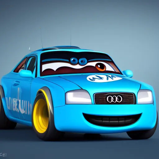 very cute, disney pixar Cars character concept