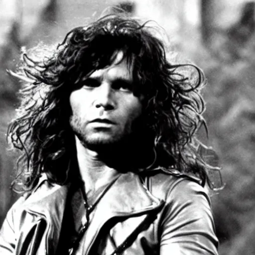 Image similar to jim morrison as snake plisskin