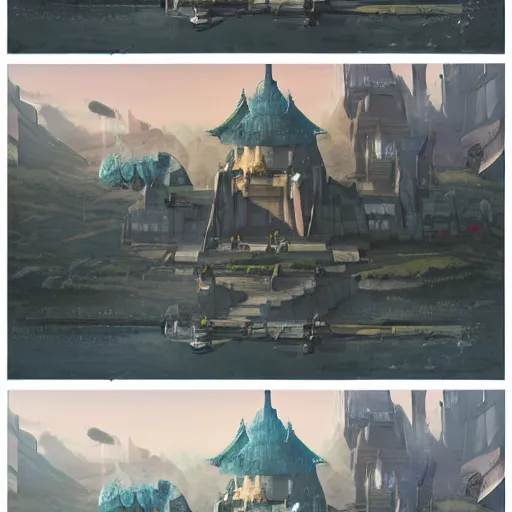 Image similar to matte painting of Final Fantasy in the style of Akihiko Yoshida | trending on artstation