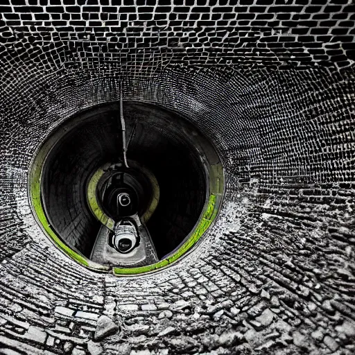 Prompt: ouroboros inside of london underground sewers, highly detailed photography, flickr