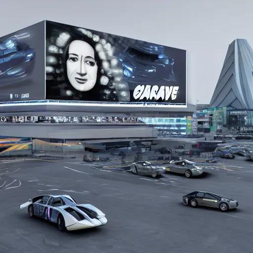 Prompt: cars trucks motorcycles 50% of canvas on the coronation of napoleon and digital billboard photogrammetry point cloud in the middle and everything in style of zaha hadid and suprematism forms unreal engine 5 keyshot octane artstation trending blade runner 2049 lighting from the right ultra high detail detph of field 3d ultra photo realistic 8k 16k in plastic dark tilt shift