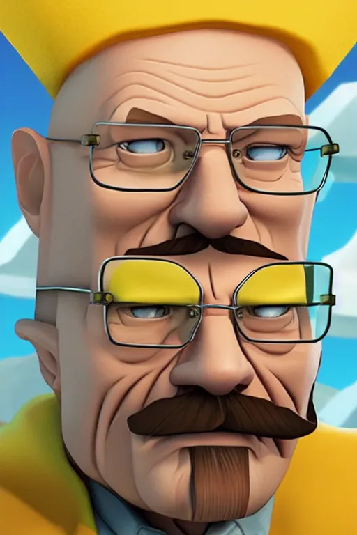 Image similar to walter white as a character in clash of clans