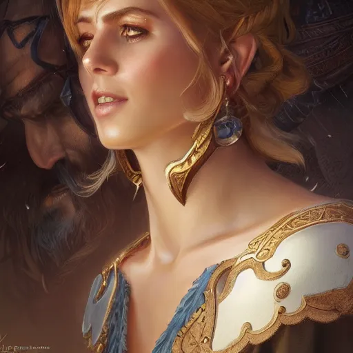 Prompt: Leif GW Persson, closeup, D&D, fantasy, intricate, elegant, highly detailed, digital painting, artstation, concept art, matte, sharp focus, illustration, hearthstone, art by Artgerm and Greg Rutkowski and Alphonse Mucha