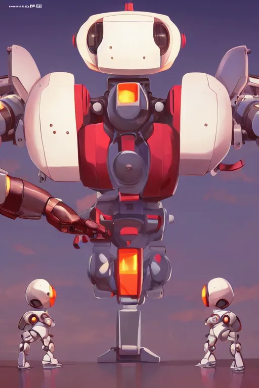 Image similar to metabots medabots medarotto medarot robot minimalist comics, behance hd by jesper ejsing, by rhads, makoto shinkai and lois van baarle, ilya kuvshinov, rossdraws global illumination ray tracing hdr radiating a glowing aura