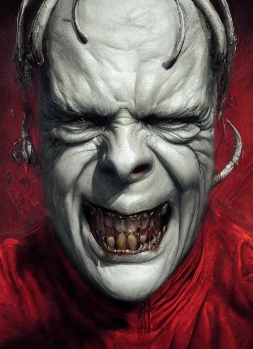 Prompt: portrait of Demon from Insidious (2010), highly detailed, centered, solid color background, digital painting, artstation, concept art, smooth, sharp focus, illustration, Jason Edmiston, donato giancola, Joseph Christian Leyendecker, Les Edwards, Ed Repka, WLOP, Artgerm