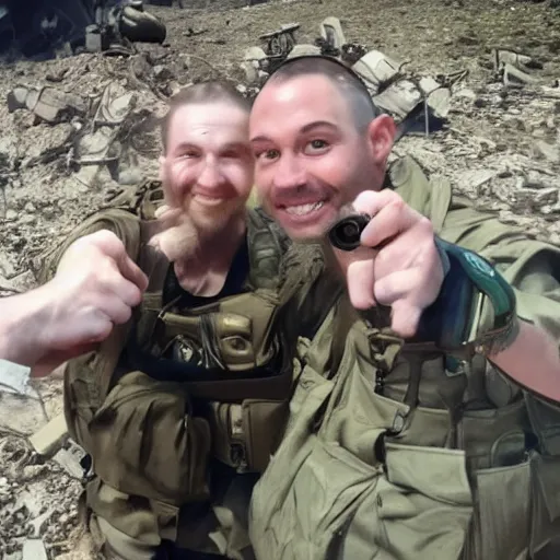 Image similar to last selfie ever taken world war 3