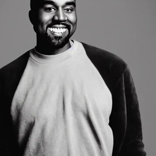 Image similar to Kanye West smiling and giving a thumbs up for a 1990s sitcom tv show, Studio Photograph, portrait C 12.0