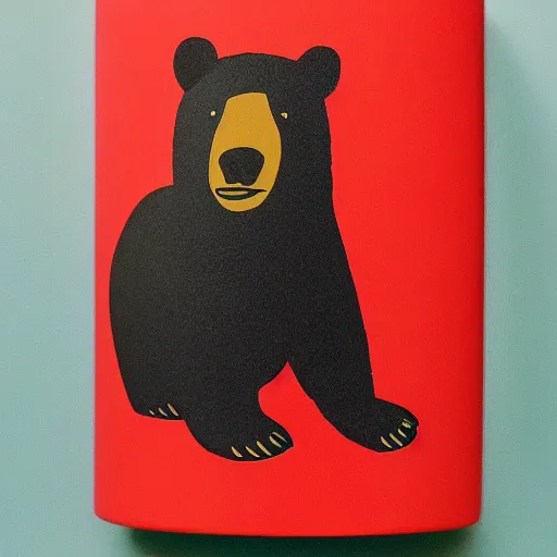 Image similar to bear sniff red candle, bear sniff red cocaine