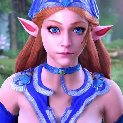 Prompt: realistic zelda