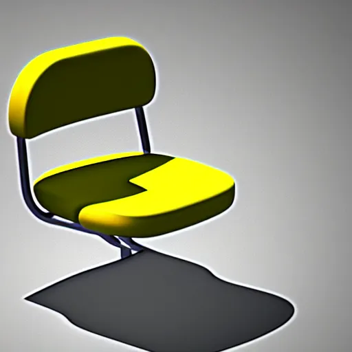 Prompt: 3 d object of chair rendered in isometric in 3 d game, isometric art, centralised, mohamed chahin, blender cycles render, solid colours material, no background and shadows