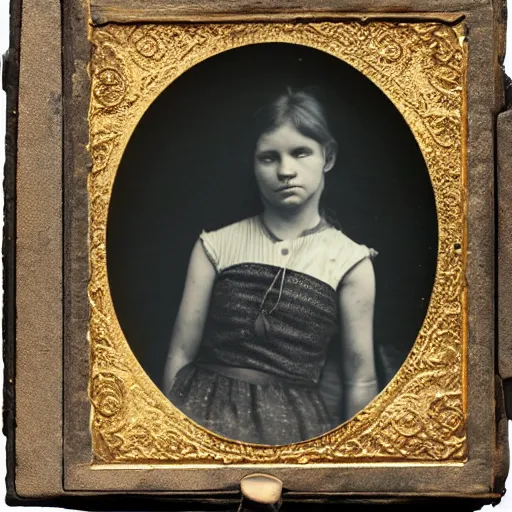 Prompt: a time machine, tintype photograph