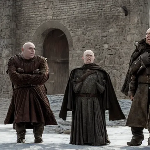 Image similar to the three stooges in game of thrones