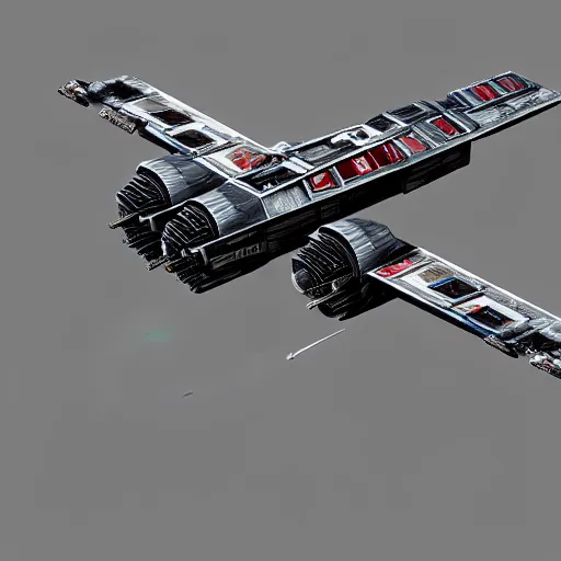 Image similar to x wing, detailed 4 k render