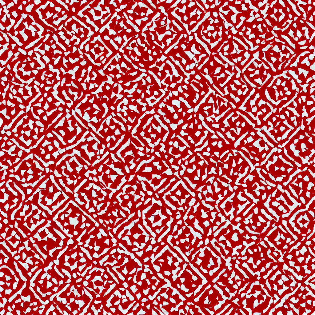 Prompt: red and white symmetric hexagonal texture, 4k