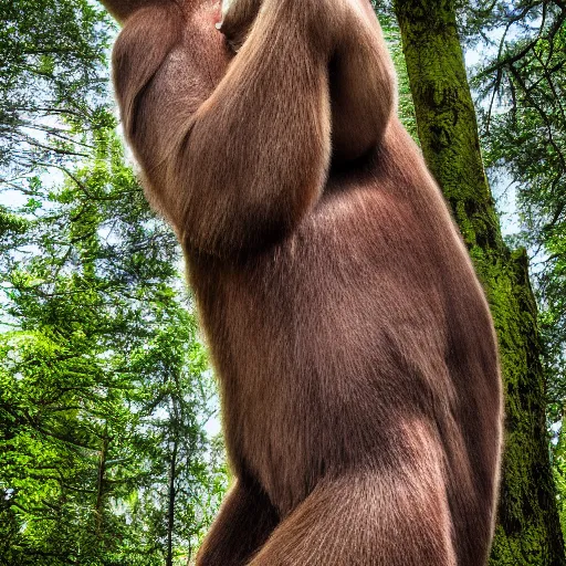 Prompt: nature photography of a megatherium by roman uchytel