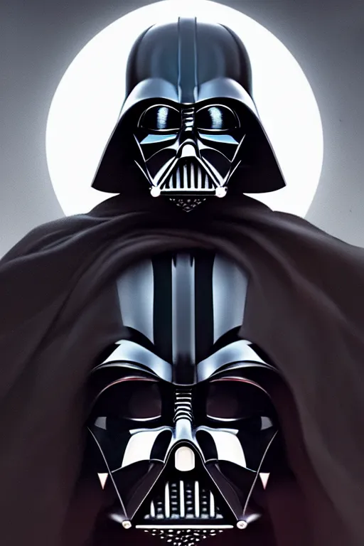 Image similar to a portrait of darth vader, fantasy, sharp focus, intricate, elegant, digital painting, artstation, matte, highly detailed, concept art, illustration, ambient lighting, art by ilya kuvshinov, artgerm, alphonse mucha, and greg rutkowski