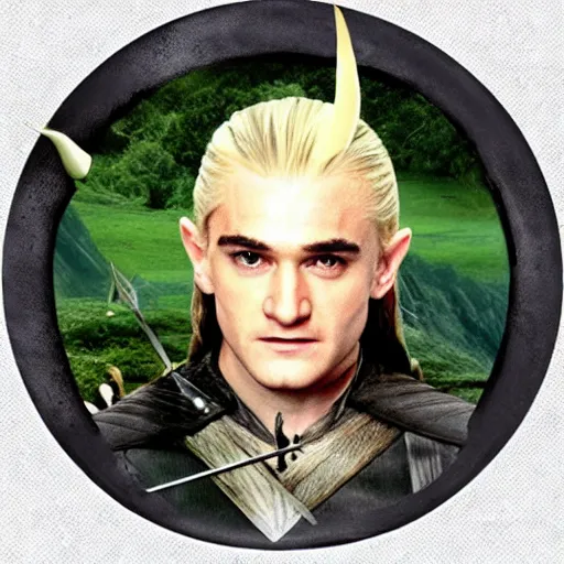 Image similar to lord of the rings legolas as a mushroom with face