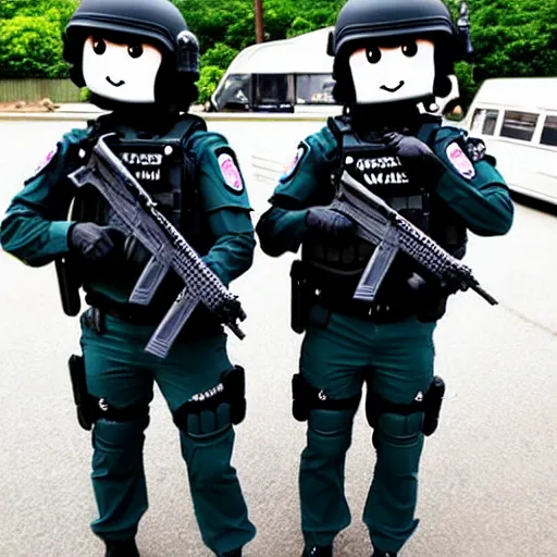 Image similar to kawaii swat team