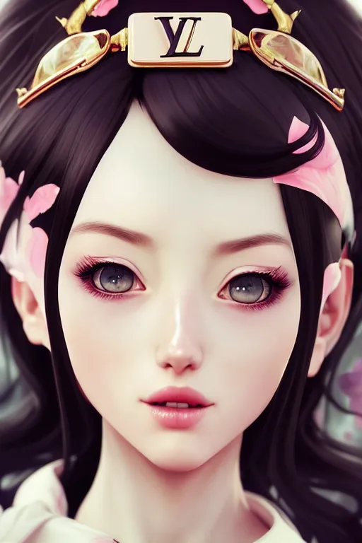 Image similar to a pin up and beautiful fashion charming dreamlke japan girl with lv jewelry, character art, art by artgerm lau and wlop and and ilya kuvshinov and john singer sargent, hyperdetailed, 8 k realistic, symmetrical, frostbite 3 engine, cryengine, dof, trending on artstation, digital art