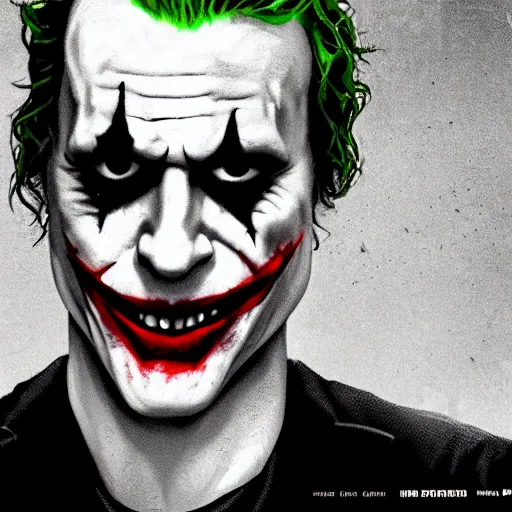 Prompt: The joker in Sons of anarchy very detail4K quality super realistic